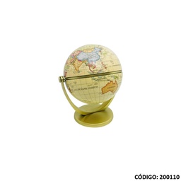 [L200110] GLOBO TERRAQUEO 10cm. ANTIGUO PLASTICO (L200110)