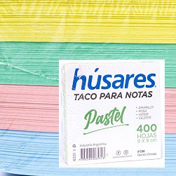 [L21415] TACO PASTEL HUSARES 9X9CM X400HJS. (L21415)