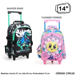 MOCHILA CARRO CHIMOLA 14" PERSONAJE (L270110)