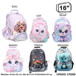 [L270280] MOCHILA 16" CHIMOLA ESPALDA (L270280)