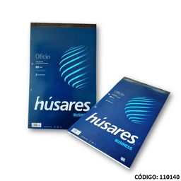 [L110140] BLOCK OFICIO HUSARES RAYADO X80hjs. (L110140)