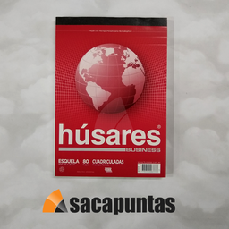 [L110360] BLOCK ESQUELA HUSARES CUADRICULADO x80hjs (L110360)