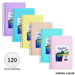 [L116140] CUADERNO A4 TAPA DURA TRIUNFANTE RAYADO x120 (L116140)