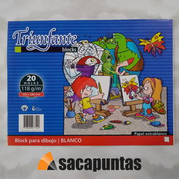 [L116930] BLOCK 5 DIBUJO BLANCO 20hjs. (L116930)