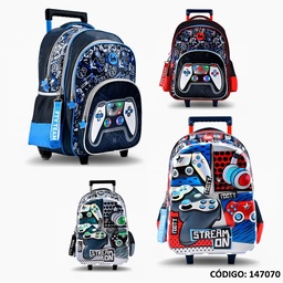 MOCHILA CARRO 18" FOOTY JOYSTICK CON LUZ (L147070)