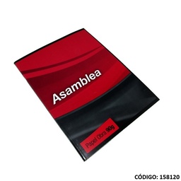 [L158120] CUADERNO ASAMBLEA TAPA BLANDA RAYADO  x 24hjs. (L158120)