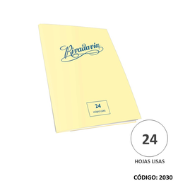 [L2030] CUADERNO RIVADAVIA x24hjs. LISAS (L2030)
