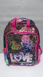 [L247360] MOCHILA 18" LENTEJUELAS CON MANIJA ESPALDA OFERTA(L247360)