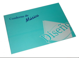 [L44090] CUADERNO TAPA BLANDA MUSICA x20hjs. DISEÑO (L44090)