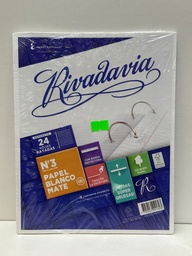 [L1310] REPUESTO N3 RIVADAVIA RAYADO x 24hj. (L1310)