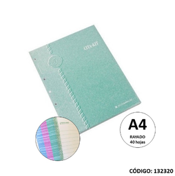 [L132320] REPUESTO A4 CITA-KIT RAYADO x 40hjs. (L132320)