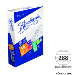 [L1600] REPUESTO A4 RIVADAVIA RAYADO x288 hj (L1600)