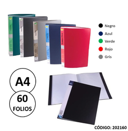 [L202160] CARPETA POLIPROPILENO A4 60 FOLIOS (L202160)
