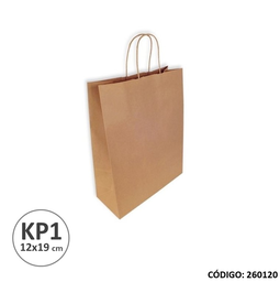 [L260120] BOLSA KRAFT CON MANIJA 12x19cm. KP-1 (L260120)