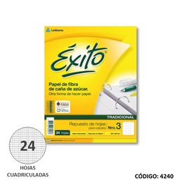 [L4240] REPUESTO N3 EXITO ECOLOGICO CUADRICULADO x 24h (L4240)