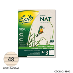 [L4560] REPUESTO N3 EXITO NAT M/R RAYADO x 48hj (L4560)