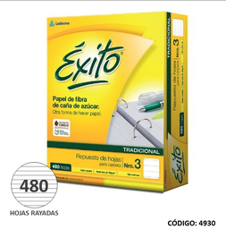 [L4930] REPUESTO N3 EXITO ECOLOGICO RAYADO x480hjs. (L4930)
