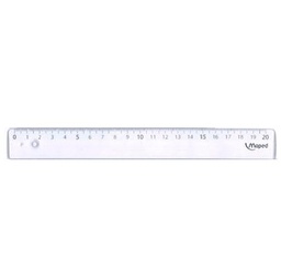 [L88040] REGLA MAPED CRISTAL 20cm ECO (L88040)