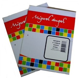 [L9743] REPUESTO DIBUJO MIGUEL ANGEL N3 BLANCO x 8hjs. (L9743)