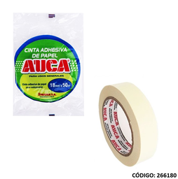 [L266180] CINTA ADHESIVA PAPEL AUCA 18 MM x 50 METROS (L266180)