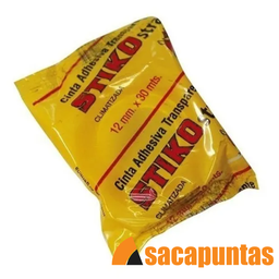 [L28250] CINTA ADHESIVA STIKO 12 MM x 30 METROS (L28250)