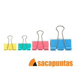 [L321960] APRIETA-PAPEL EZCO BLINDER CLIP COLOR 41 mm (L321960)