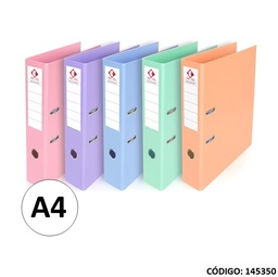 BIBLIORATO A4 75 mm PASTEL PVC (L145350)