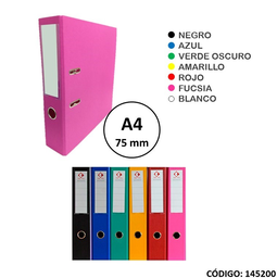 BIBLIORATO A4 75 mm COLOR (L145200)