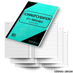 [L189130] CUADERNO CORRESPONDENCIA TRIPLICADO N3 (L189130)