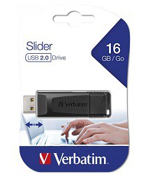 [L10431] PENDRIVE VERBATIM 16GM SLIDER (L10431)