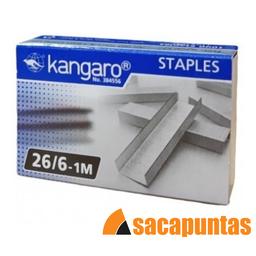 [L27390] BROCHES PARA MAQUINA KANGARO Nº 26/6 x 1000 U.(L27390)