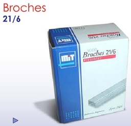 [L137040] BROCHES PARA MAQUINA MIT Nº 21/6 x 5000 U. (L137040)