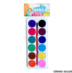 [L321120] ACUARELA EZCO x 12 COLORES (L321120)