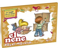 [L12016] BLOCK DIBUJO EL NENE MADERA X24 HOJAS (L12016)