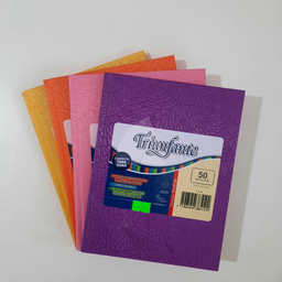 CUADERNO TRIUNFANTE TAPA DURA  RAYADO X 50hjs. (L116520)