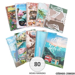 [L258020] CUADERNO A4 NORPAC SEMIRIGIDO X80HJS. RAYADO (L258020)