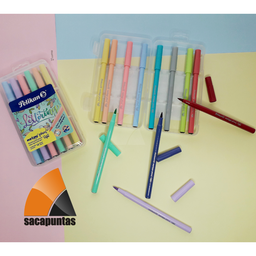[L29650] MARCADOR PELIKAN MARKANA PINCEL PASTEL X12 COLORES (L29650)