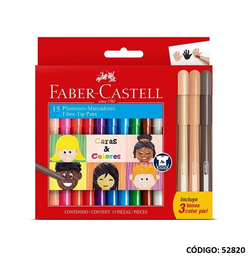 [L52820] FIBRA FABER CASTELL FIESTA X15 COLORES LARGAS  (L52820)