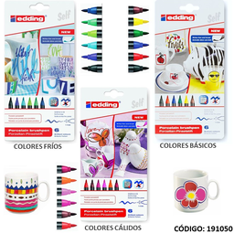 [L191050] FIBRA EDDING 4200 PARA PORCELANA x6 COLORES  (L191050)