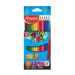[L87040] LAPICES DE COLOR MAPED LARGO x 12 STRONG   (L87040)