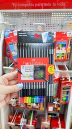 [L21349] LAPIZ COLOR FABER CASTELL SUPERSOFT X12 COLORES (L21349)