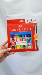 [L013350] LAPIZ COLOR FABER X24un. LARGOS+ 3grf. (L013350)