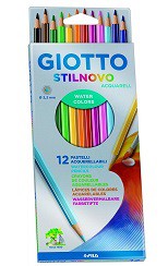 [L16229] LAPIZ COLOR GIOTTO STILNOVO ACUARELABLE X12 COLORES (L16229)