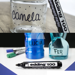 MARCADOR  EDDING 100 PERMANENTE PUNTA REDONDA (L191150)