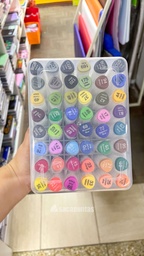 [L21393] MARCADOR DELI DOBLE PUNTA BOX X48 COLORES (L21393)