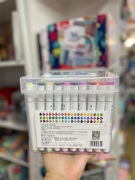 [L21394] MARCADOR DELI DOBLE PUNTA BOX X60 COLORES (L21394)