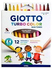 [L19994] MARCADOR GIOTTO TURBO SKINTONE X12 COLORES (L19994)