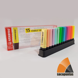[S4513] RESALTADOR STABILO BOSS ESTUCHE X 15 COLORES (S4513)