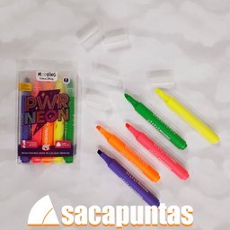 [L19217] RESALTADOR MOOVING COLORING NEON x 5 COLORES (L19217)