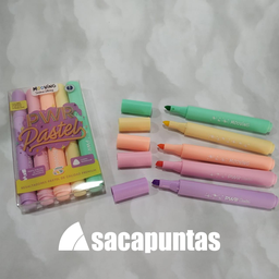 [L19218] RESALTADOR COLORING PASTEL x 5 COLORES (L19218)
